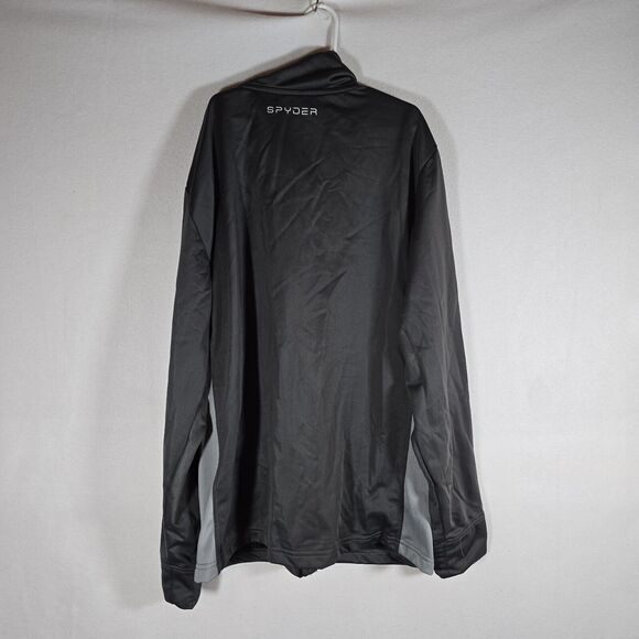 New Mens Spyder Empire Fleece Pockets Jacket Gray/grey S Full Zip - Picture 7 of 12